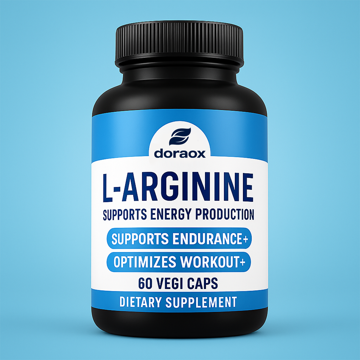 Doraox L-Arginine Capsules for Muscle Building & Endurance 500mg - 60 counts