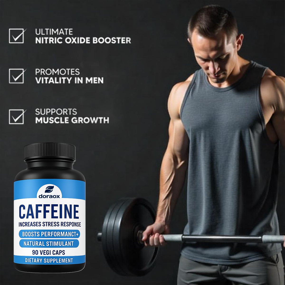 Doraox Caffeine Capsules - 200mg