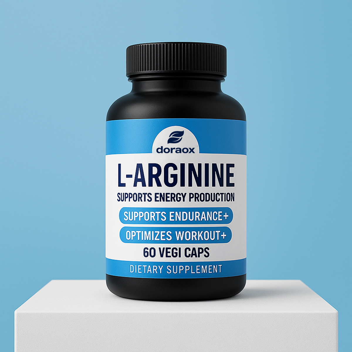 Doraox L-Arginine Capsules for Muscle Building & Endurance 500mg - 60 counts