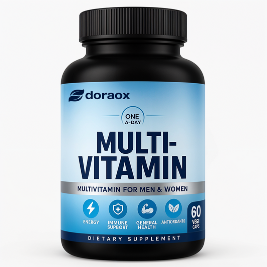 Doraox Multivitamin for Men & Women - 60 capsules | 31 Vital Nutrients | With Probiotic Blend