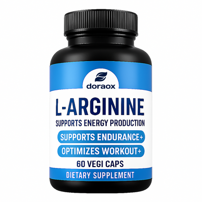 Doraox L-Arginine Capsules for Muscle Building & Endurance 500mg - 60 counts
