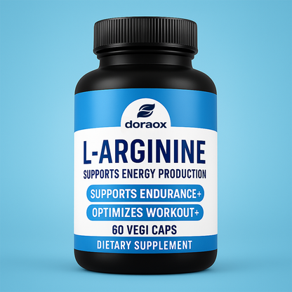 Doraox L-Arginine Capsules for Muscle Building & Endurance 500mg - 60 counts