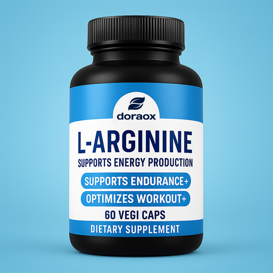 Doraox L-Arginine Capsules for Muscle Building & Endurance 500mg - 60 counts