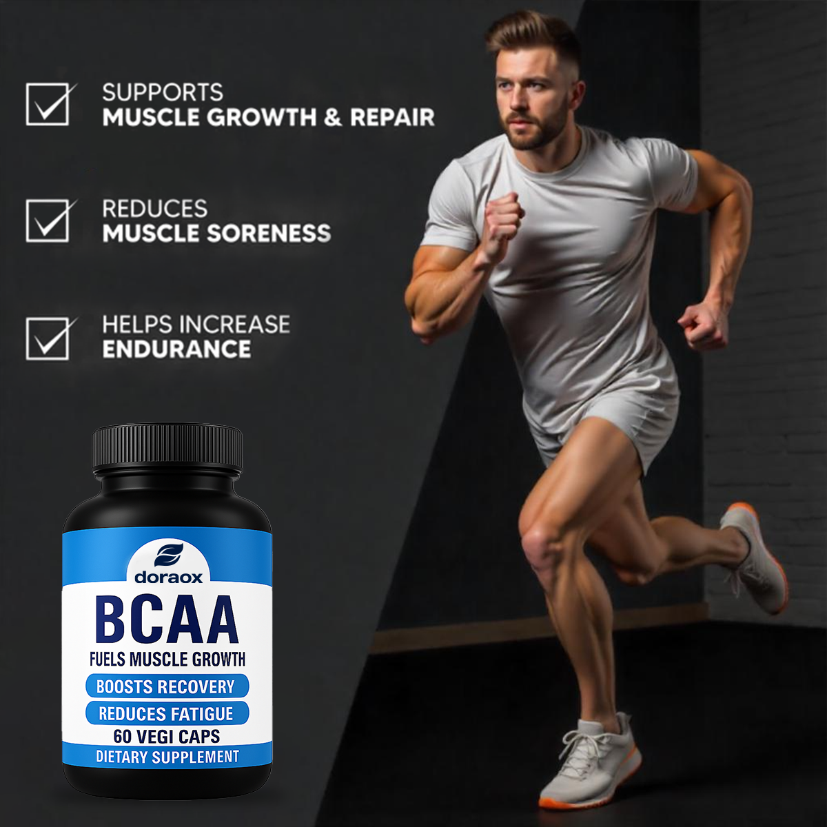 Doraox BCAA Capsules for Muscle Growth & Recovery